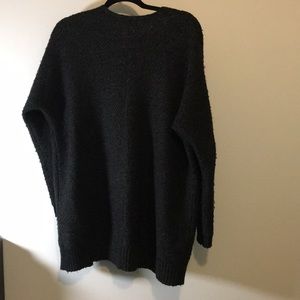 Express Tops - Charcoal knit express sweater Express Tops - Charcoal knit express sweater